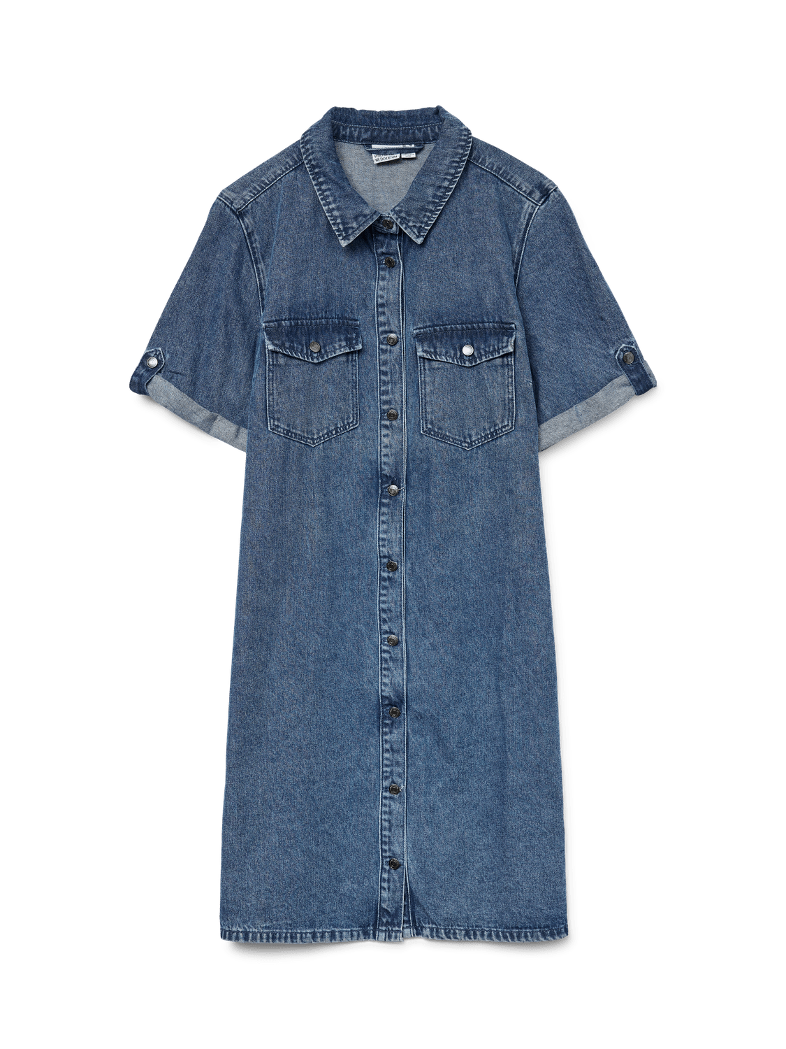 VMJENNIE Short Dress - Medium Blue Denim - VERO MODA & VILA Bergvik